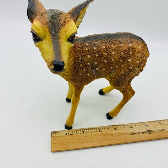 Vintage Fawn Deer Figurine Spotted Ashton Drake Galleries Heavy 1995 - Picture 3 of 10